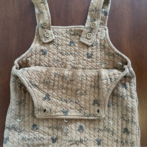 🌟3/$20🌟 Disney Baby Mickey Minnie Ears Overalls 3-6M - Picture 2 of 6